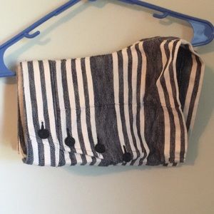 Ann Taylor Loft Rivera Navy Button Shorts